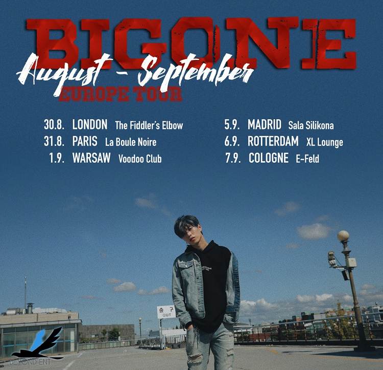 Im August und September dieses Jahres geht der südkoreanische Rapper Bigone auf Europa-Tour. Der Veranstalter Beyond ENT holt das ehemalige 24K-Mitglied für sechs Konzerte nach Europa und Deutschland.